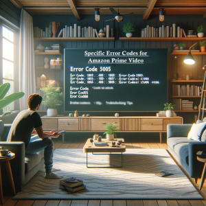 Fixing Specific Error Codes for Amazon Prime Video