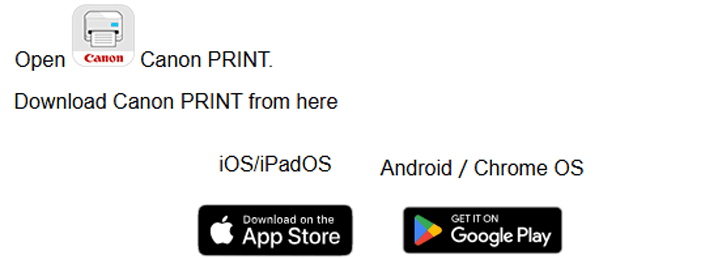Mobile Setup Using Canon PRINT Inkjet-SELPHY App