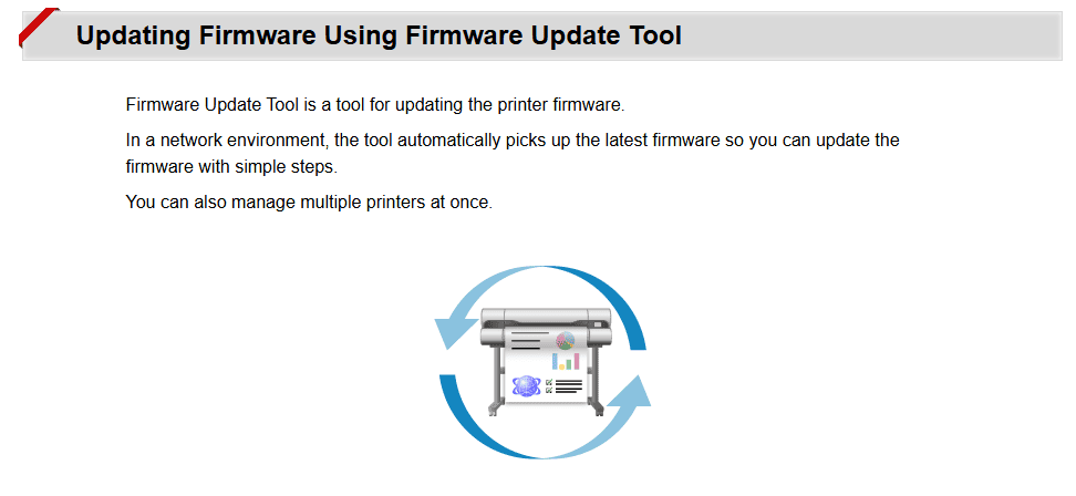 Updating Canon Printer Firmware