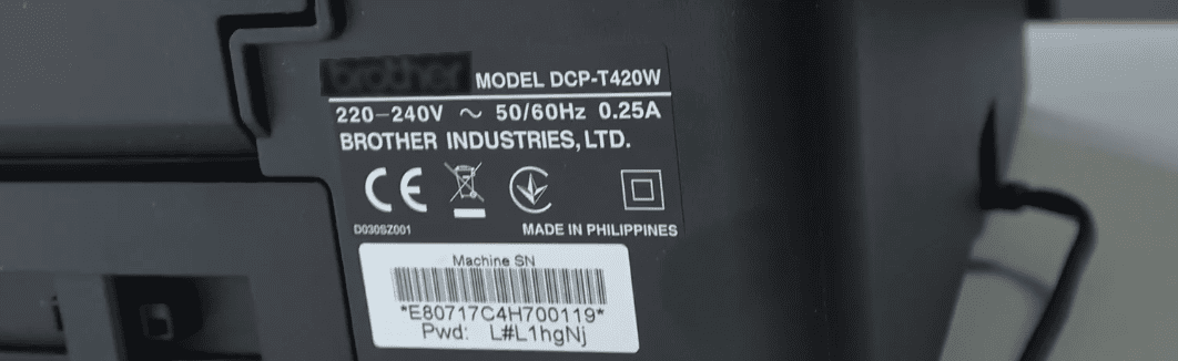 Default Password for Brother Printers